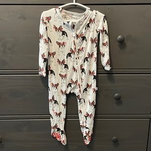 Little Bum Bums Pardon my Frenchie Footie 9-12 month